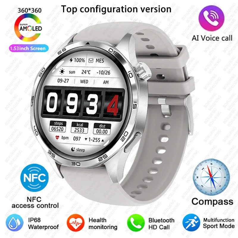 GT5 PRO Smartwatch – AMOLED Display, GPS, NFC & Bluetooth Calling