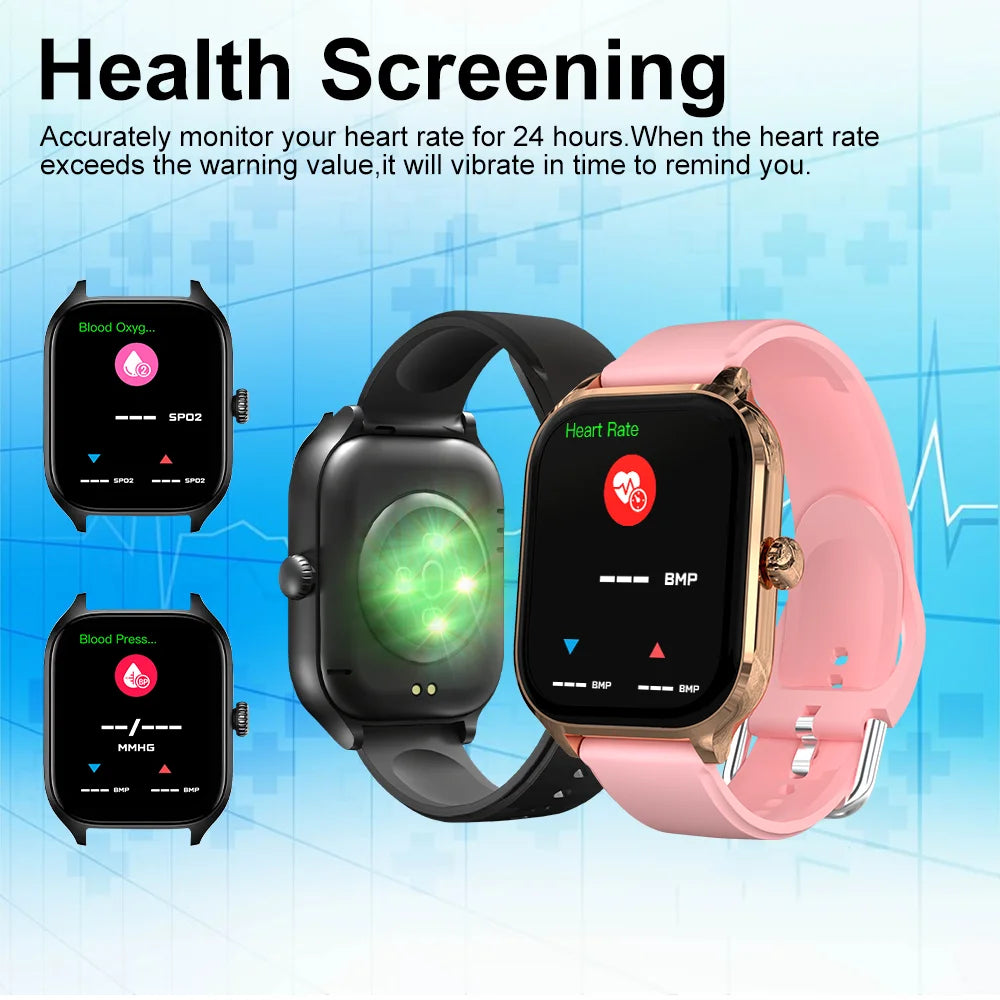 LAXASFIT H9 Smartwatch 2025 – Bluetooth Call & Health Monitor