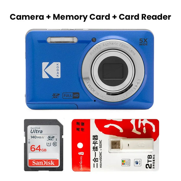 KODAK PIXPRO FZ55-RD – 16MP Digital Camera with 5X Zoom & 1080P Video