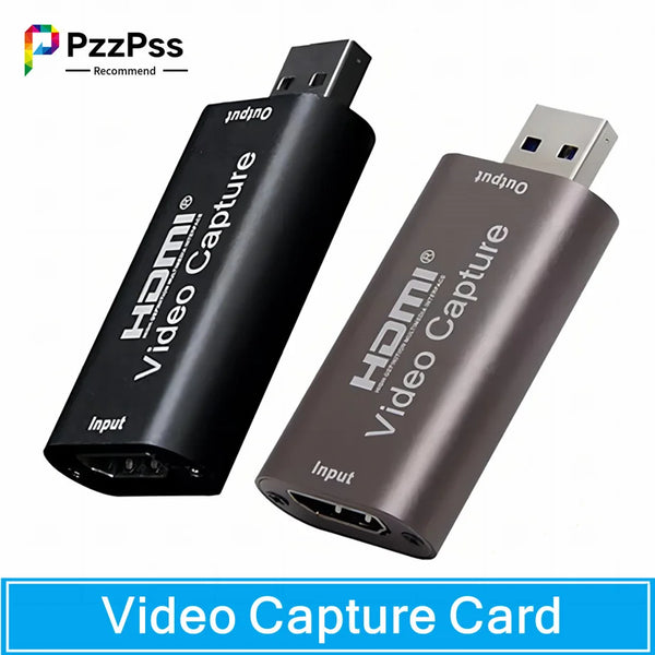 4K USB Video Capture Card – HDMI Grabber for Game, Camera & Live Streaming