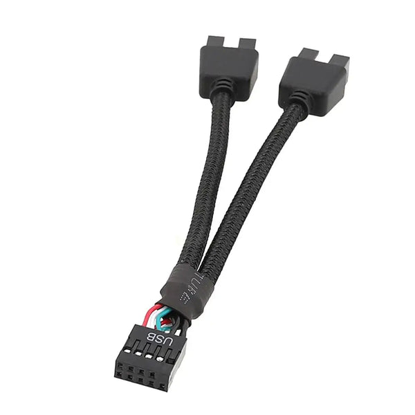 12cm USB 9-Pin Y Splitter Extension Cable for PC
