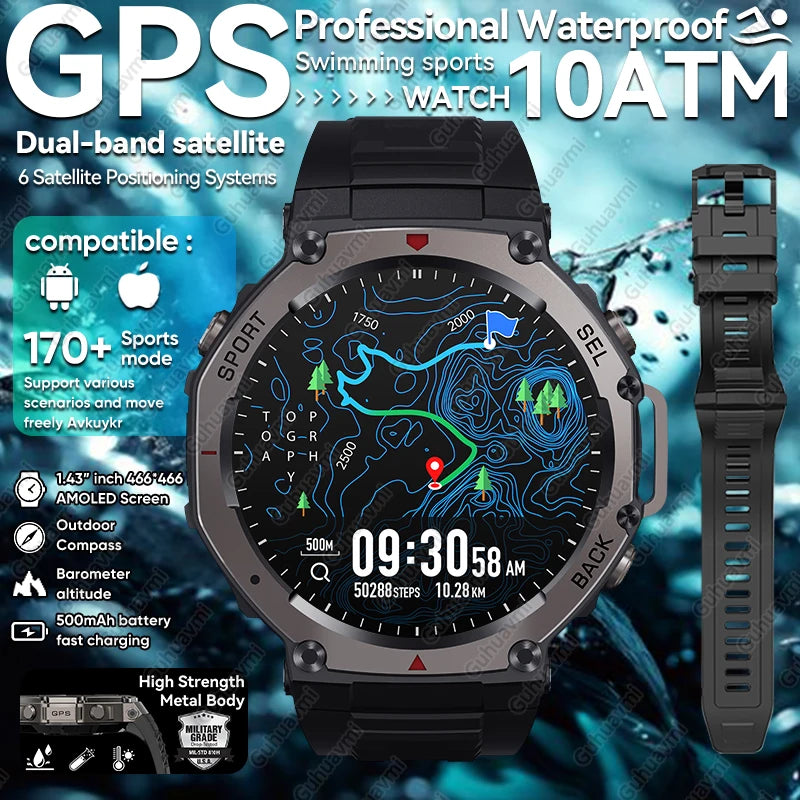 T-Rex 3 Ultra GPS Military Smartwatch