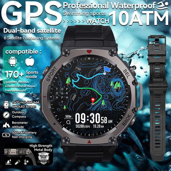T-Rex 3 Ultra GPS Military Smartwatch