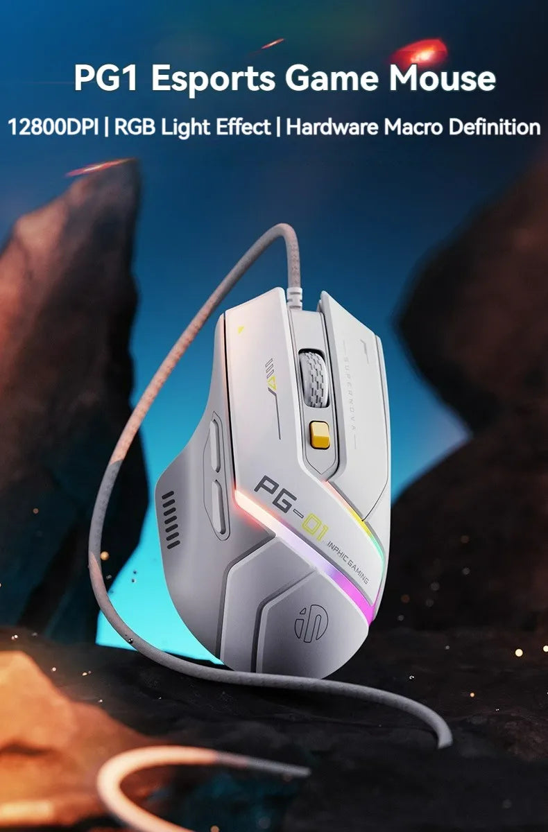Inphic PG1 Wired RGB Gaming Mouse