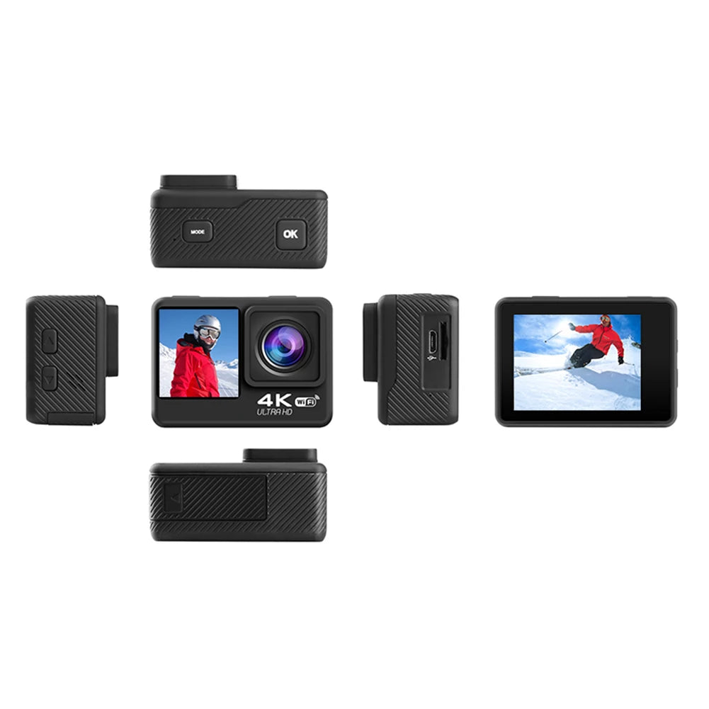 4K Dual Screen Waterproof Action Camera – 30FPS