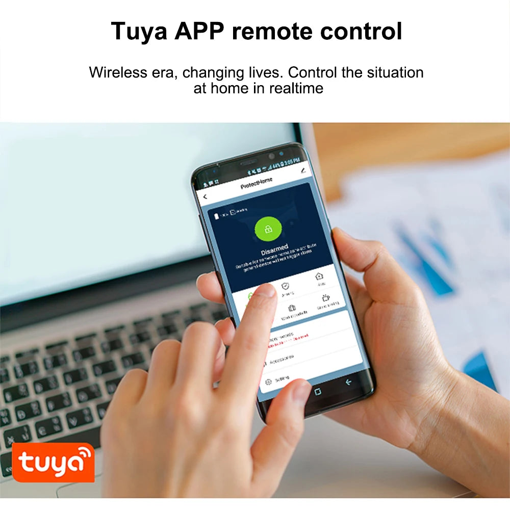 CS118 3-in-1 Smart Home Alarm System – Tuya App