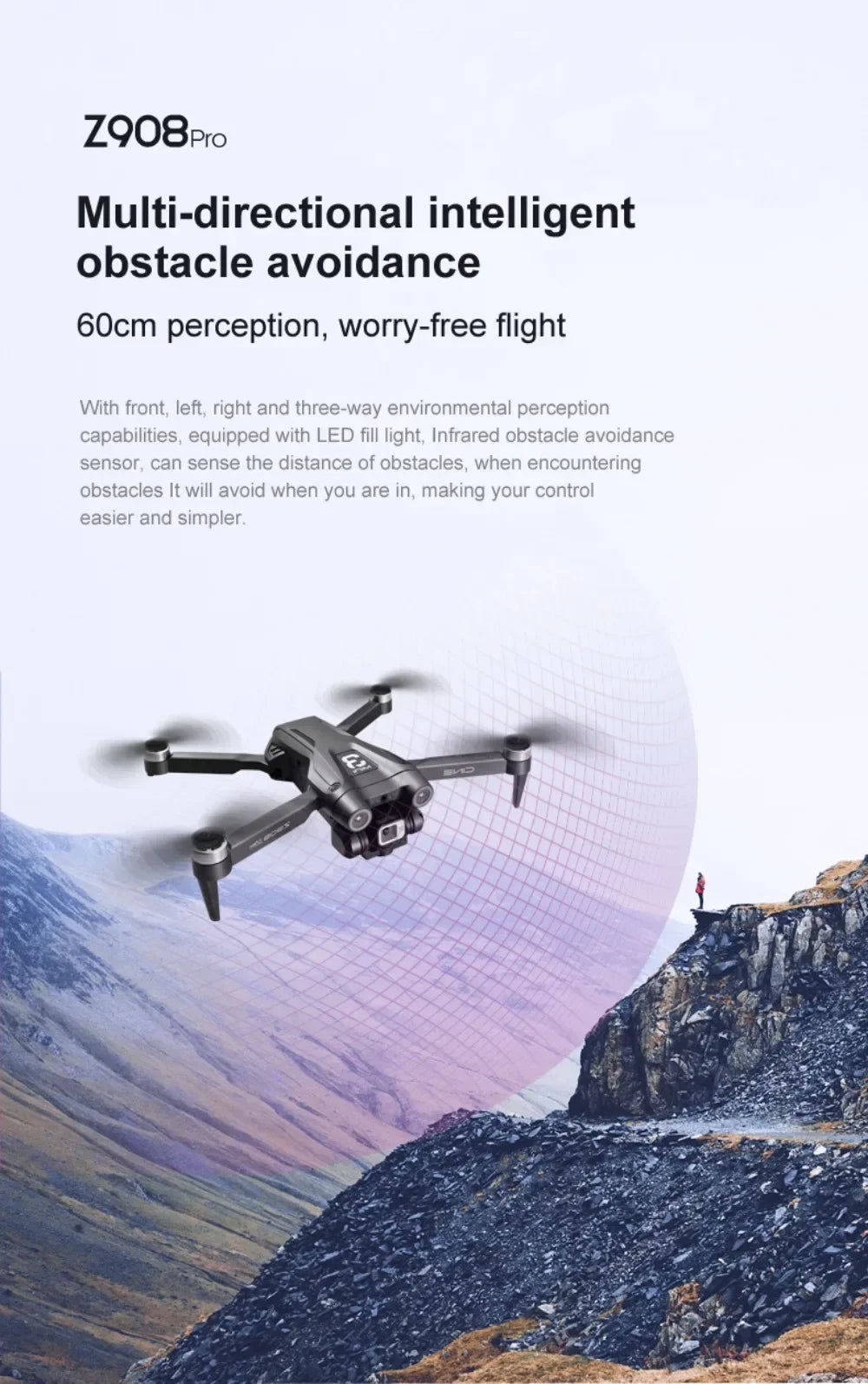 Xiaomi Mijia Z908 Pro/MAX 8K Drone with 3-Sided Obstacle Avoidance & 4K ESC Camera