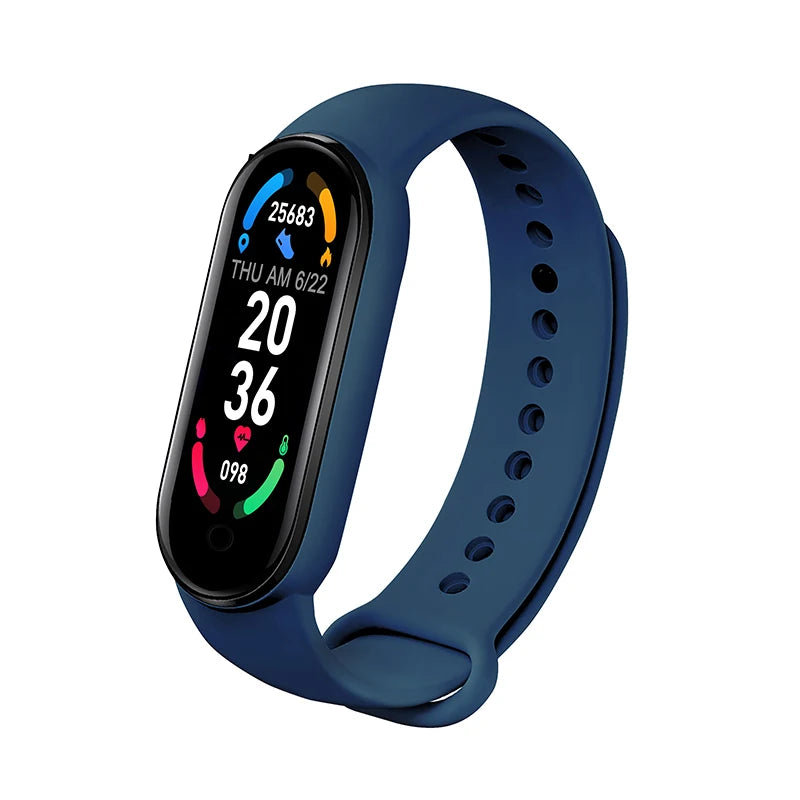 M6 Fitness Smartwatch – Waterproof Health Tracker for Men & Women
