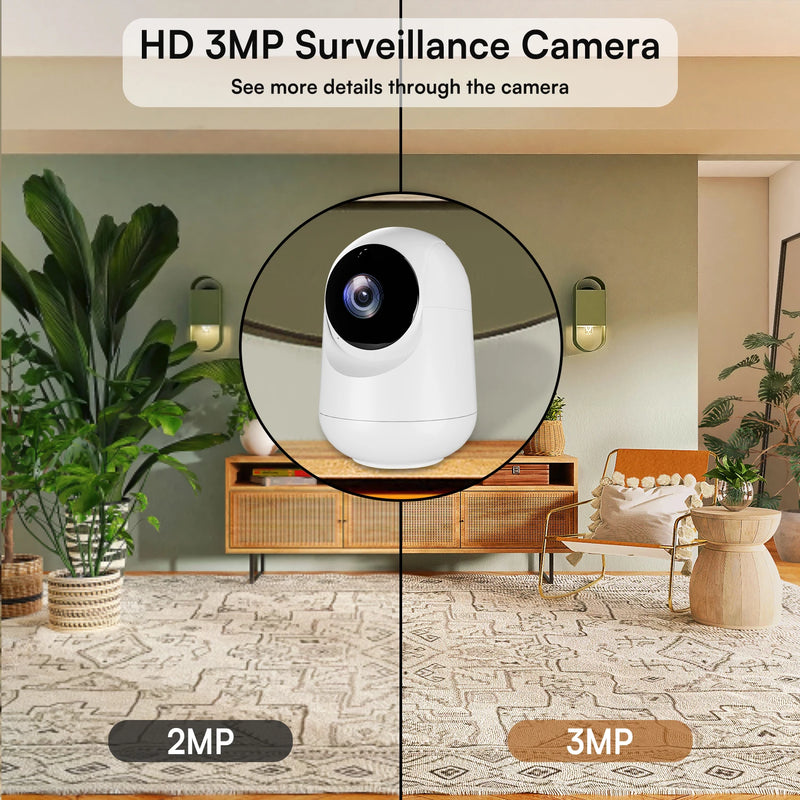 5MP WiFi Indoor Camera with AI Motion Detection & Baby Monitor