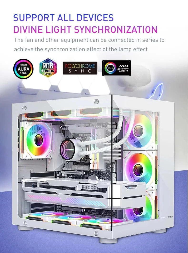 UPSIREN UF-1 PRISM 4 PRO 12cm ARGB Cooling Fan