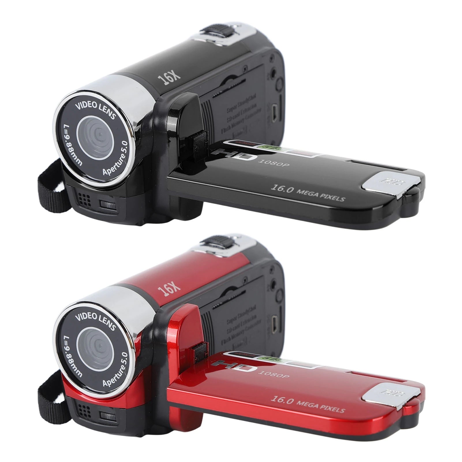 4K 48MP Vlogging Camera with 2.7" Rotatable Screen & 16X Zoom