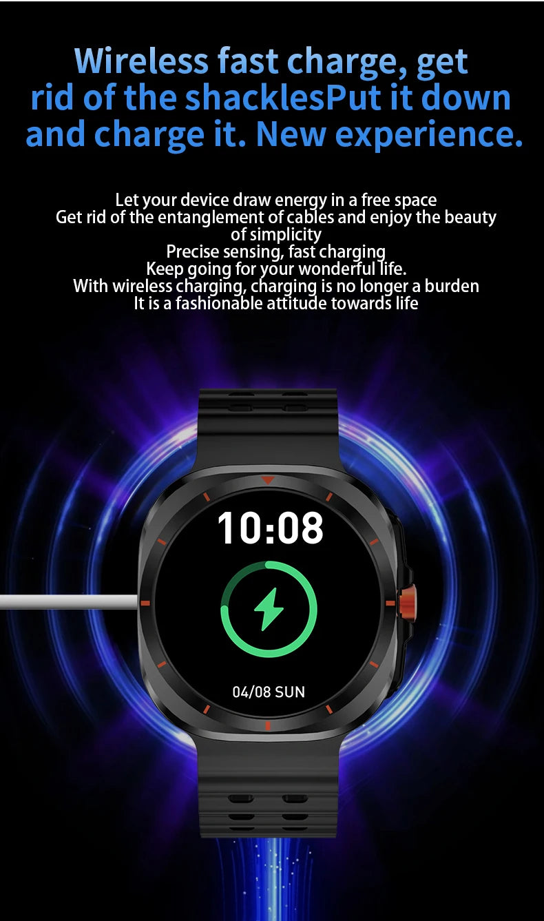 LAXASFIT GT7 Ultra – AMOLED Smartwatch with Bluetooth Calling & Fitness Tracking