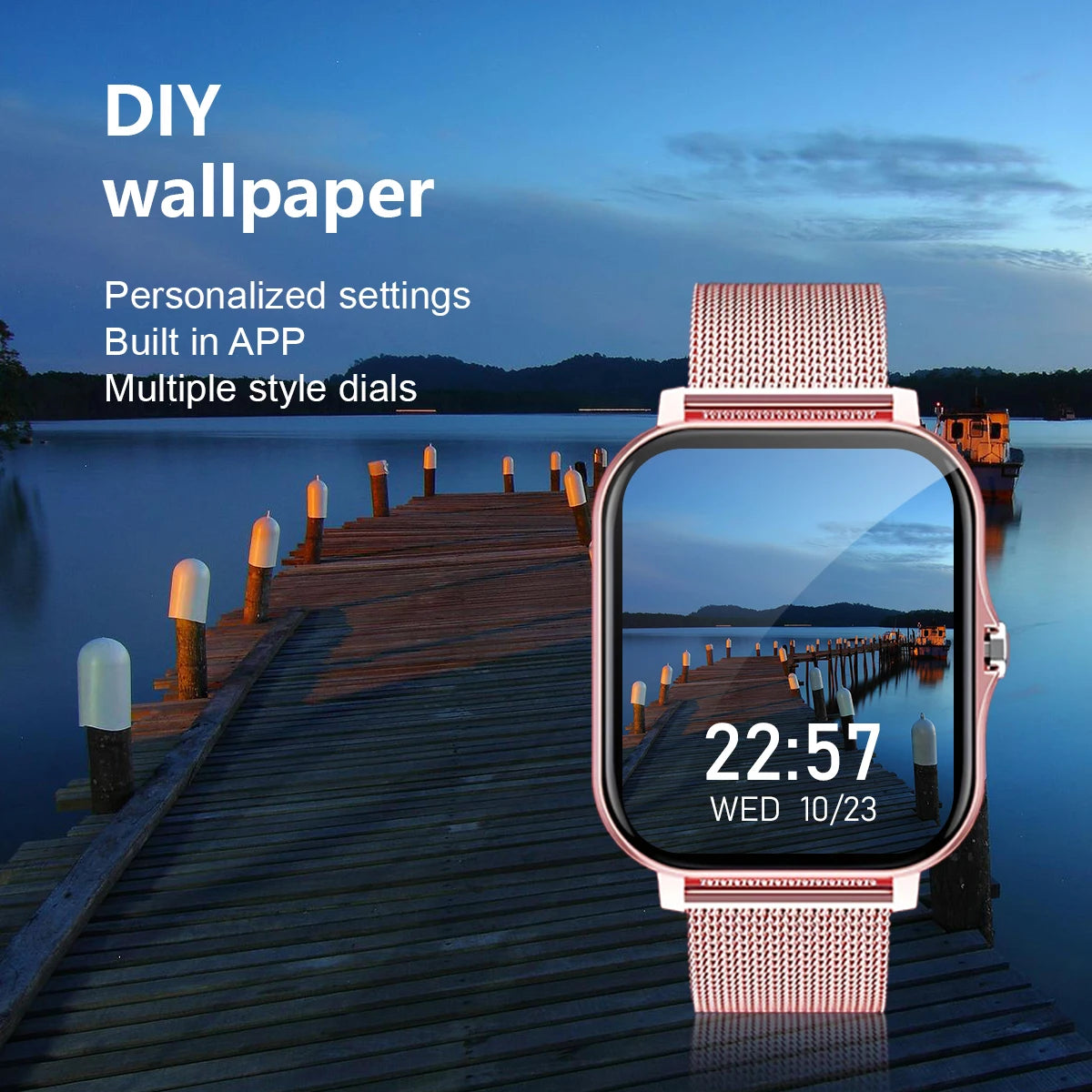 Smart Watch with Wireless Calling & Fitness Tracking