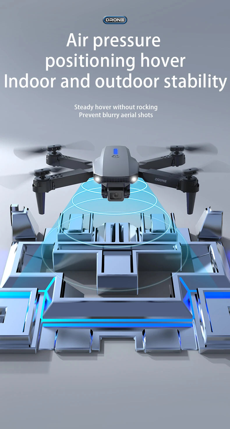 KBDFA E88 8K HD Foldable RC Drone with Wide-Angle Camera