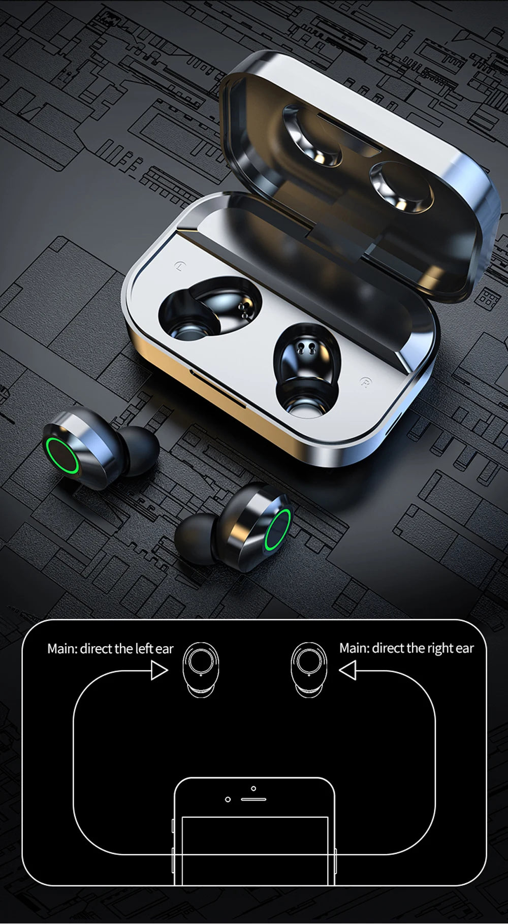 NES TWS Bluetooth Sport Earbuds