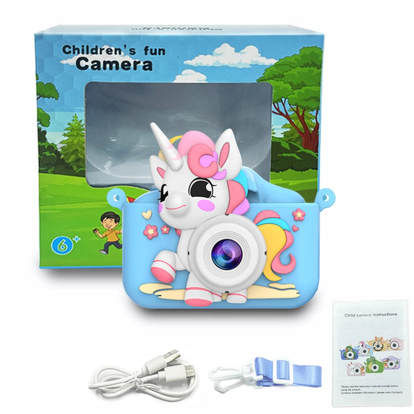 Kids Digital Camera – 1080P HD Video, 2" Screen, Music & Games – Gift for Girls & Boys