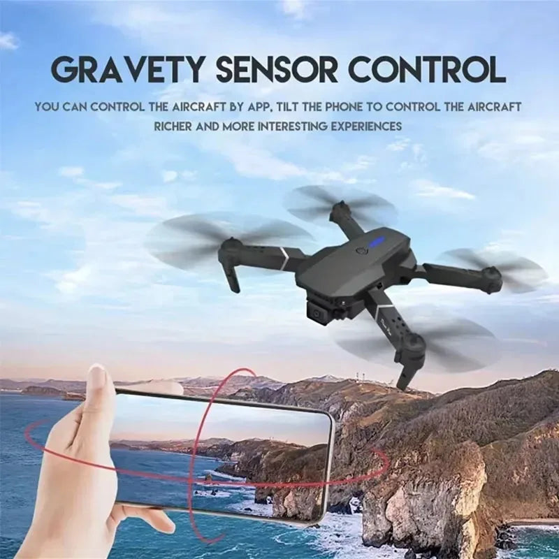 2024 E88Pro Foldable 4K RC Drone with 3 Batteries