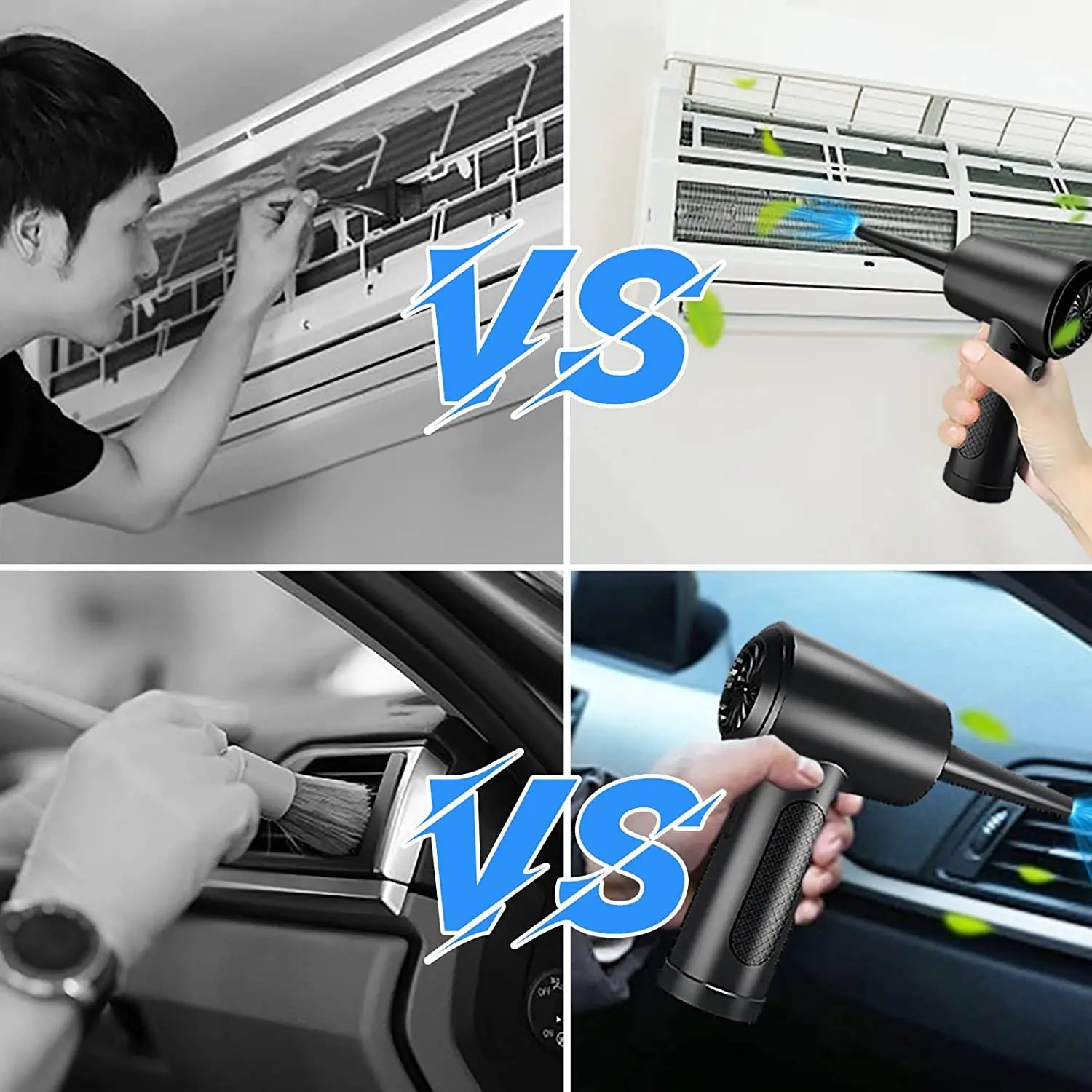 Cordless Air Duster – 51000RPM Compressed Air Blower with LED for PC & Keyboard