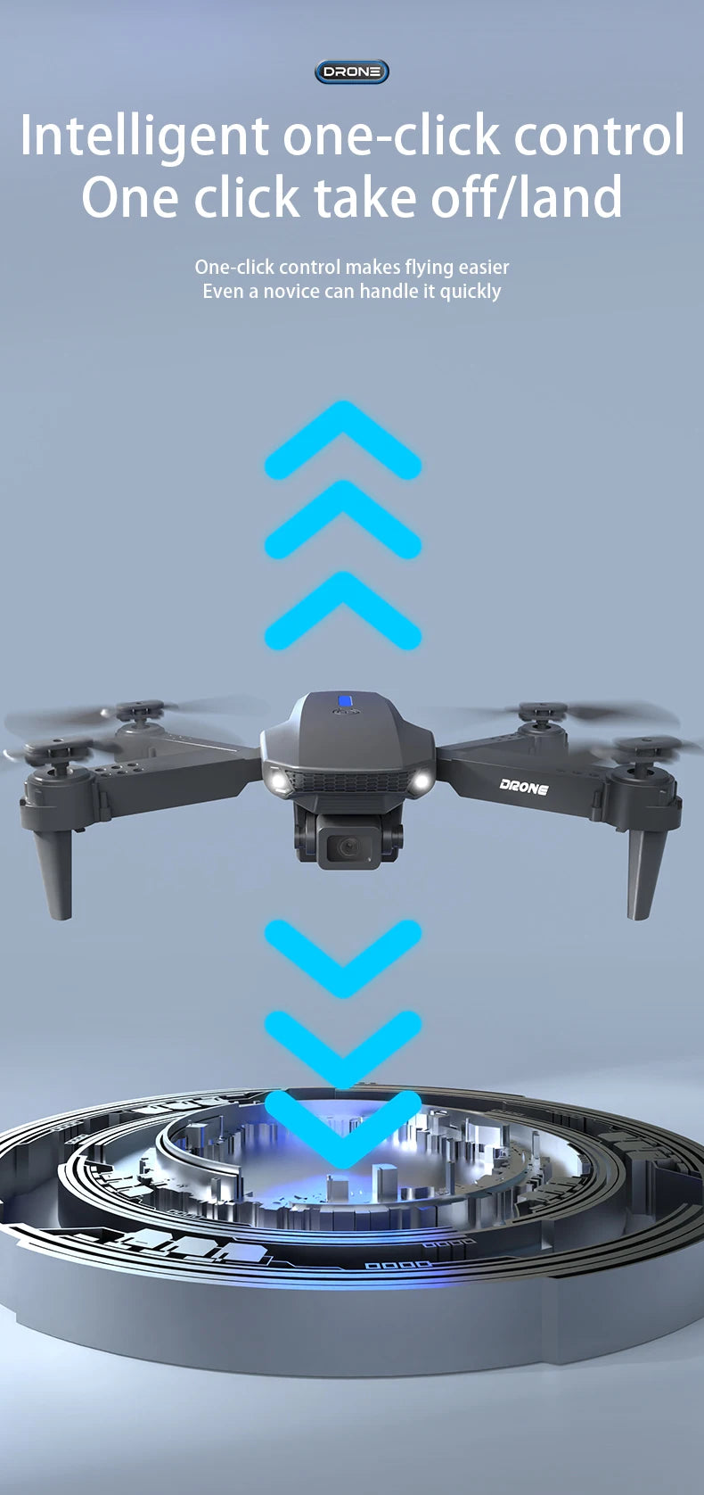 KBDFA E88 8K HD Foldable RC Drone with Wide-Angle Camera