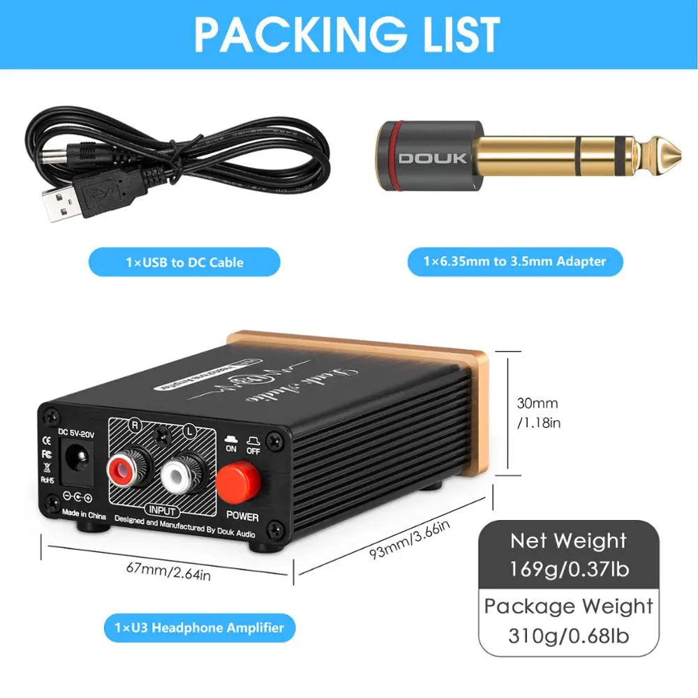 Douk Audio U3 Mini Class A Headphone Amplifier
