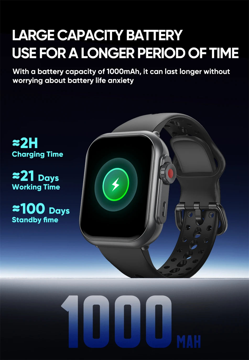 Watch Ultra 2 SE – AMOLED Smartwatch with GPS, Bluetooth Call & 1000mAh Battery