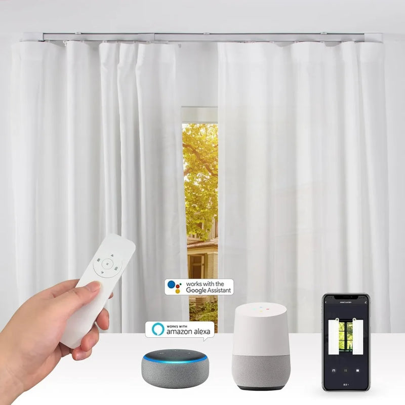 Smart Electric Ceiling-Mounted Curtain System