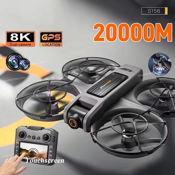 S156 2025 Professional 8K Drone with 5G WiFi FPV, Screen Remote & Obstacle Avoidance