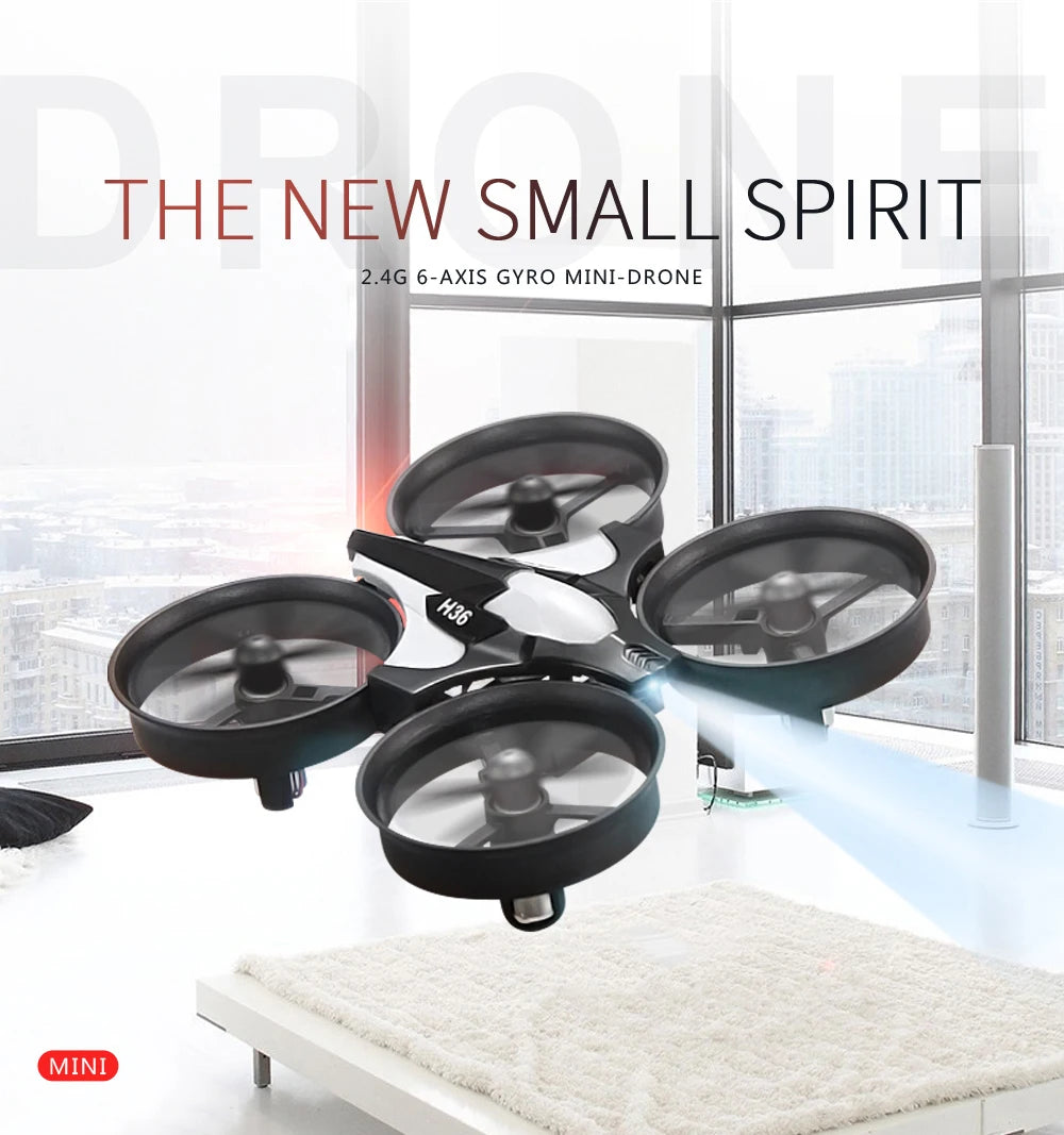 JJRC H36 Mini RC Drone with 6-Axis Gyro & 360° Flip Function