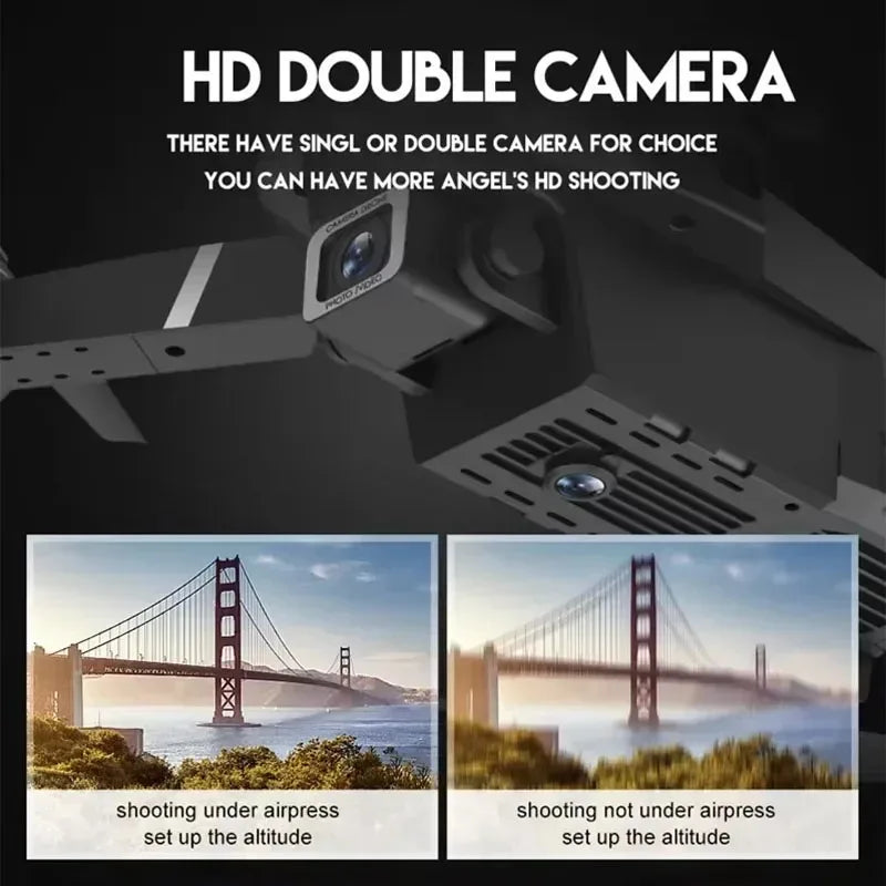 2024 E88Pro Foldable 4K RC Drone with 3 Batteries