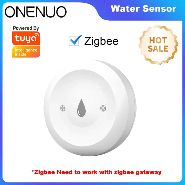 Tuya ZigBee Smart Water Leak Sensor with Alarm & App Control
