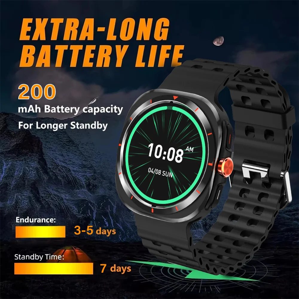 LAXASFIT GT7 Ultra – AMOLED Smartwatch with Bluetooth Calling & Fitness Tracking