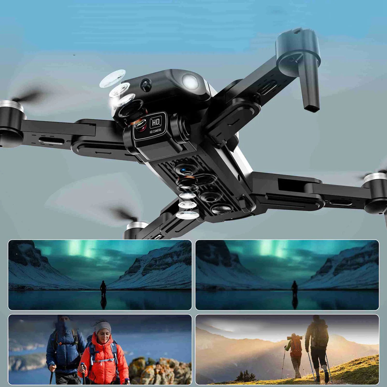 GPS Brushless RC Drone with 2 Batteries