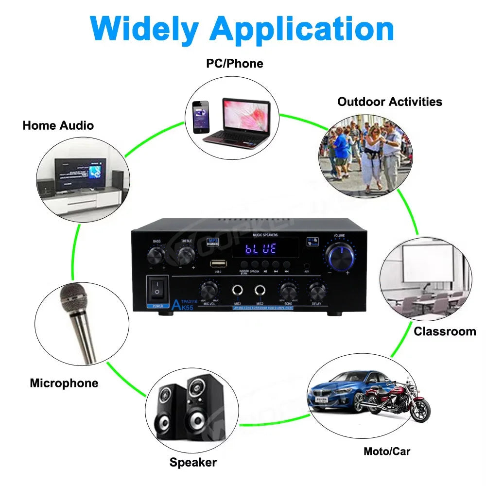 Woopker AK Series Bluetooth Digital Amplifier (AK35/45/45 Pro/55)