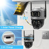 8MP 4K Solar 4G WiFi Outdoor Camera with Dual Lens & PIR Detection