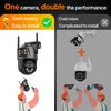 6K 9MP WiFi PTZ Outdoor Camera with Triple Lens & 8X Zoom