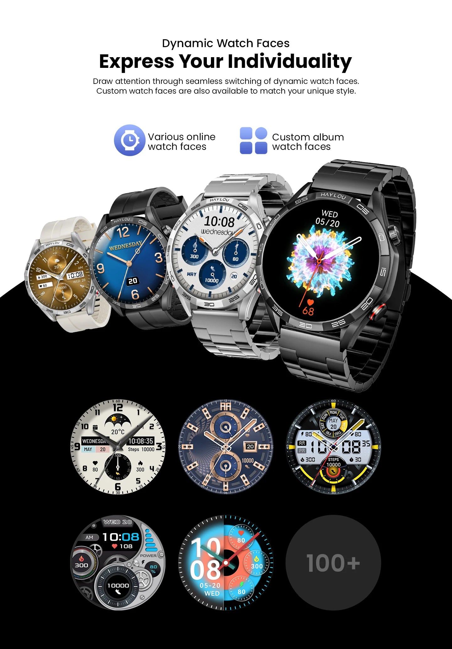 HAYLOU Solar 5 Smartwatch with Voice Calling