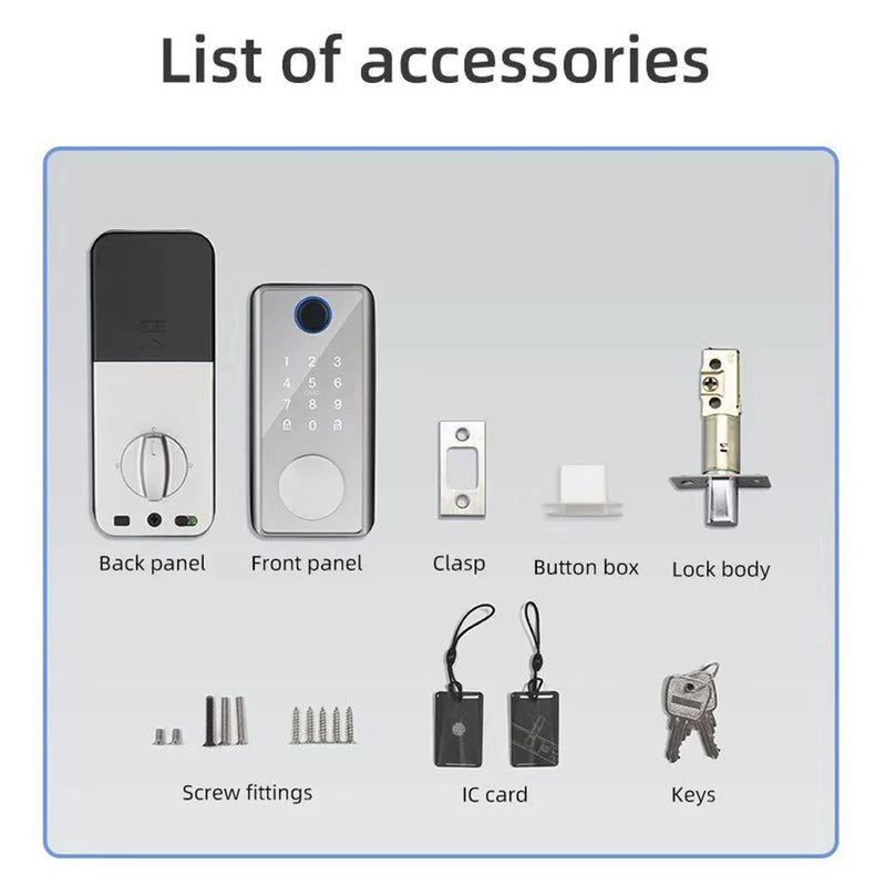 Smart Bluetooth Door Lock with Tuya App