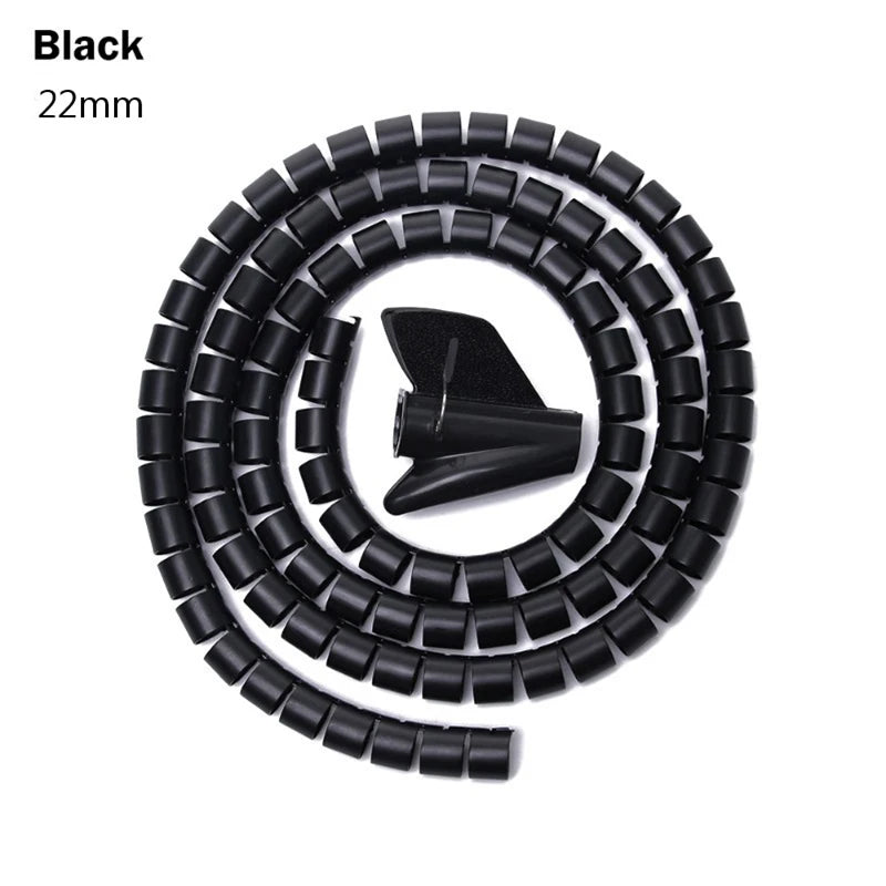2M Spiral Cable Organizer – Wire Protector & Management Tube (10–32mm)