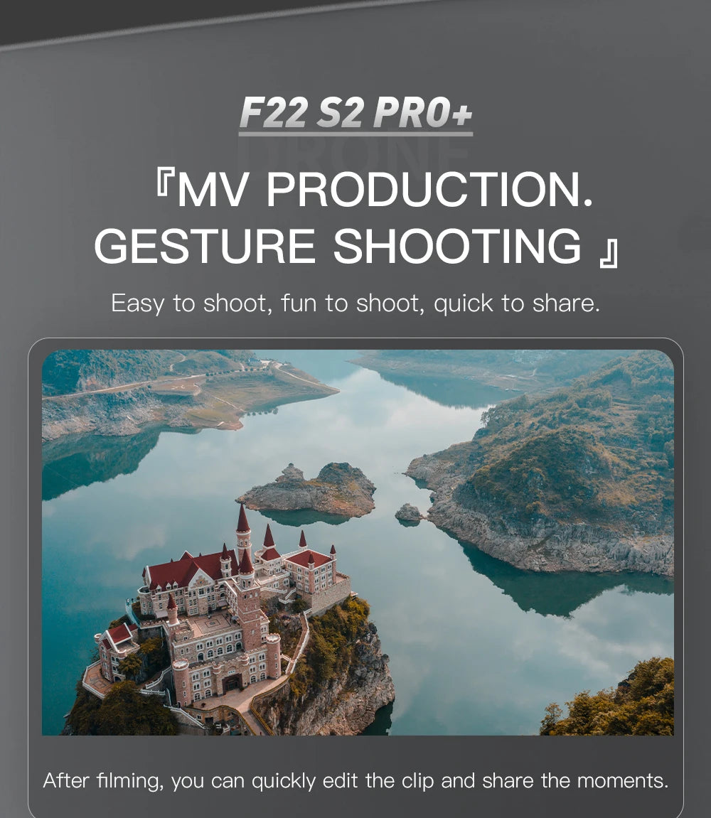 F22 S2 XR PRO+ 4K GPS Drone with Gimbal & Obstacle Avoidance