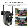 4K 8MP WiFi PTZ Security Camera with Dual Lens & AI Human Detection