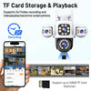 ANSVICAM 6K PTZ Camera – Triple Lens 360° Outdoor WiFi Surveillance (12MP, IP66)