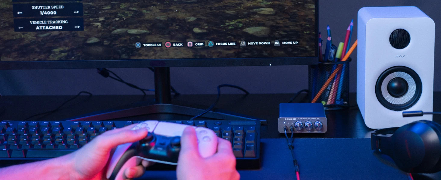 Fosi Audio K5 PRO USB Gaming DAC & Headphone Amp