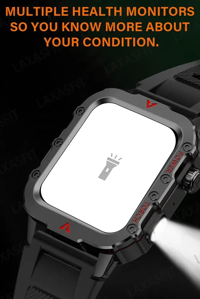2024 LED Men’s Smartwatch – Bluetooth Call & Health Tracker