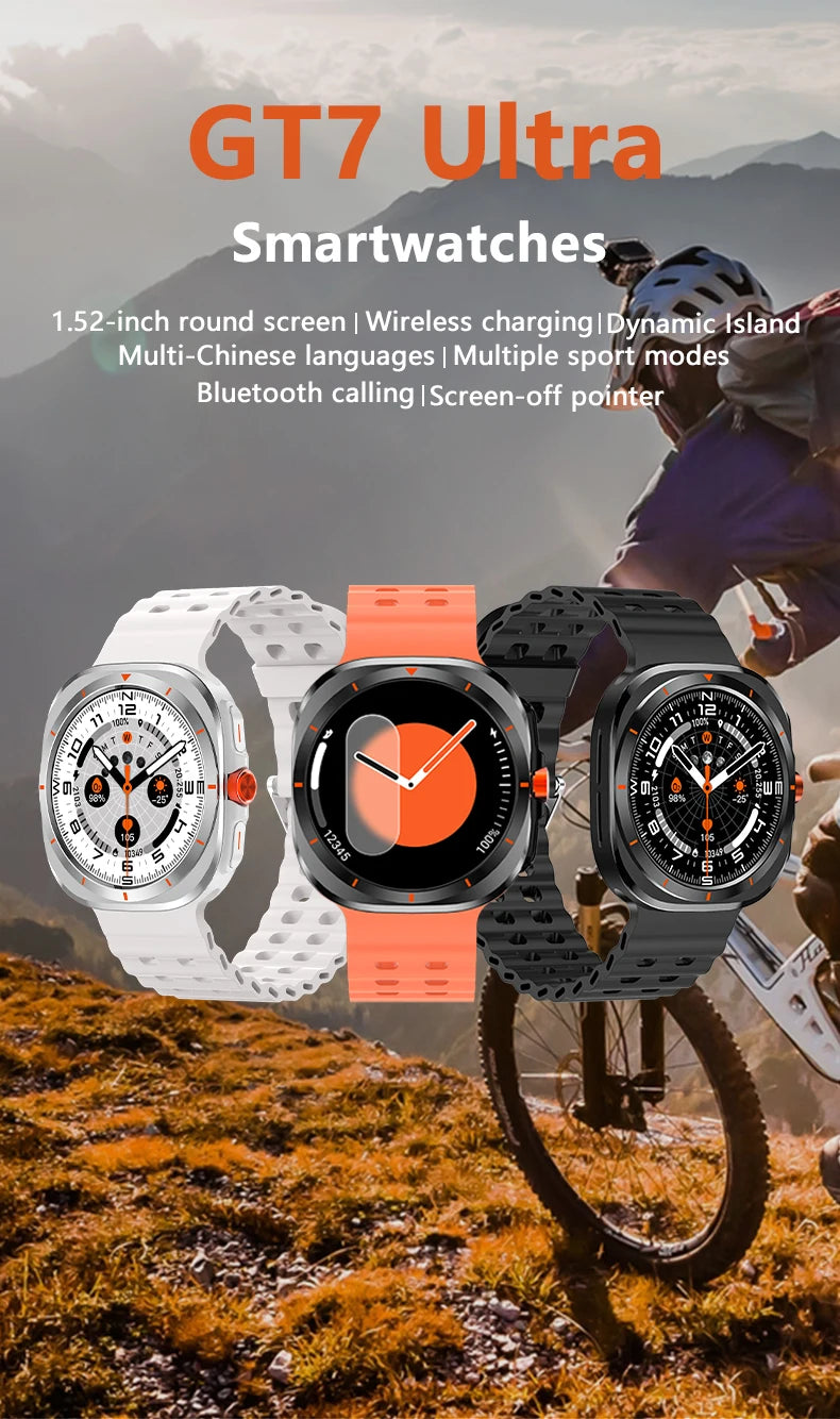 LAXASFIT GT7 Ultra – AMOLED Smartwatch with Bluetooth Calling & Fitness Tracking