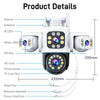 ANSVICAM 6K PTZ Camera – Triple Lens 360° Outdoor WiFi Surveillance (12MP, IP66)