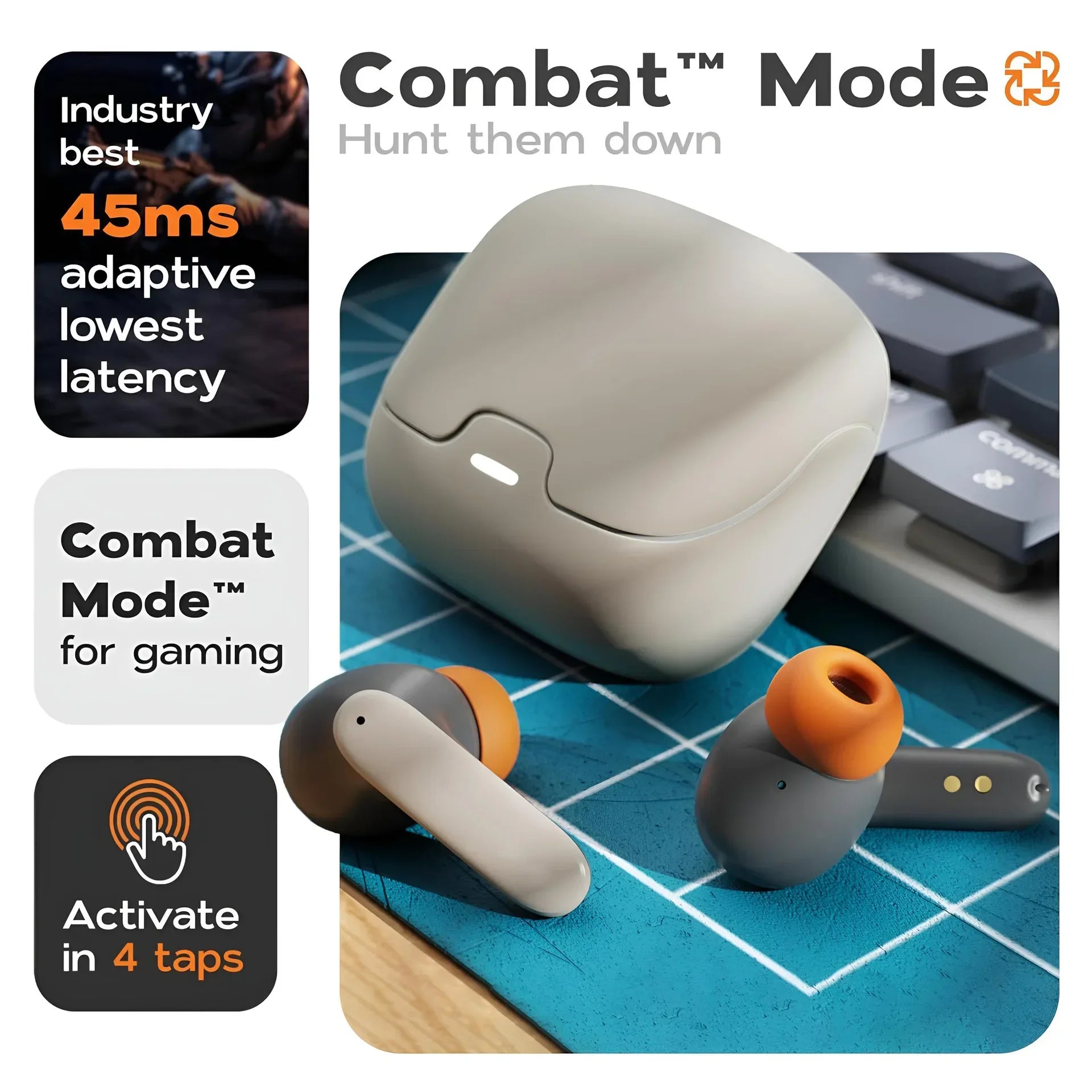 Bluetooth 5.4 TWS Wireless Earphones with ENC