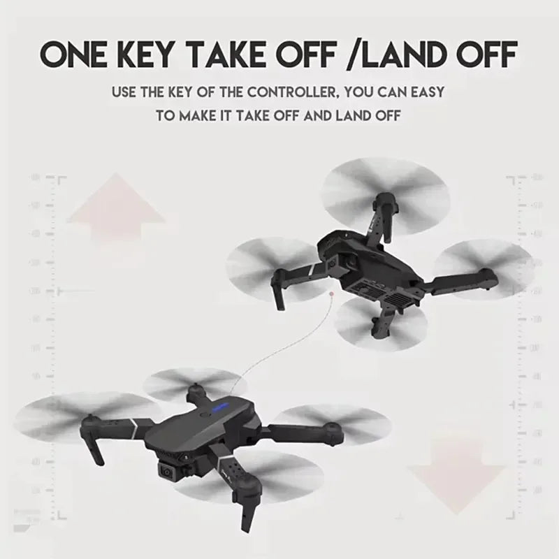 2024 E88Pro Foldable 4K RC Drone with 3 Batteries