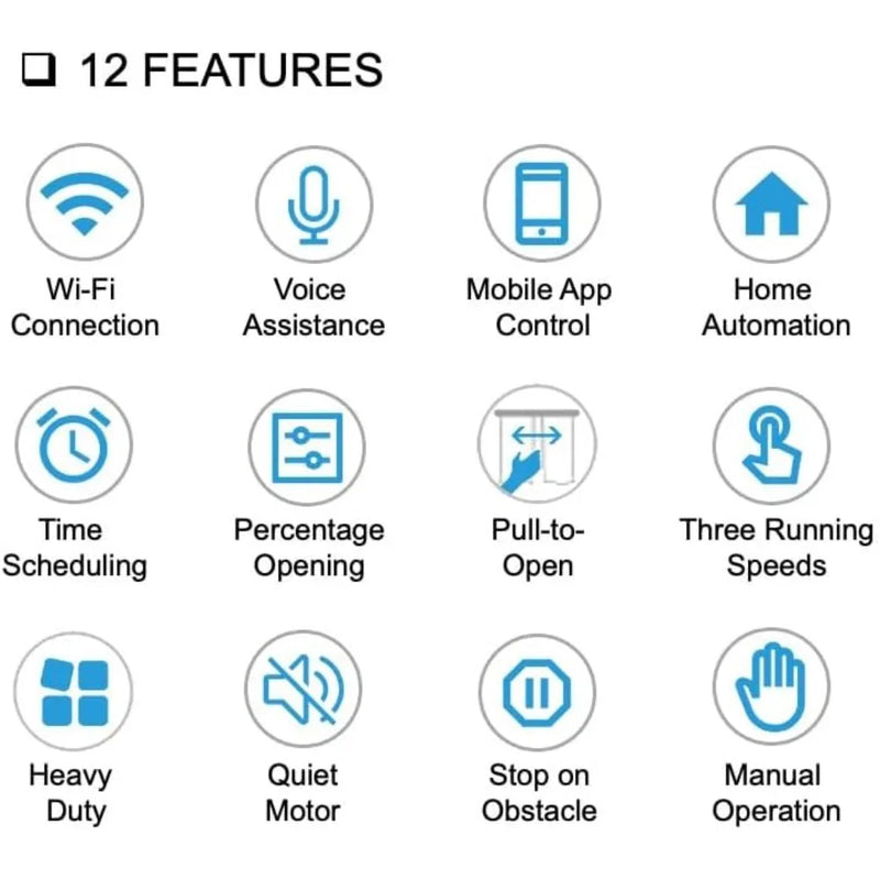 Beltless Smart Curtain System – WiFi & Voice Control
