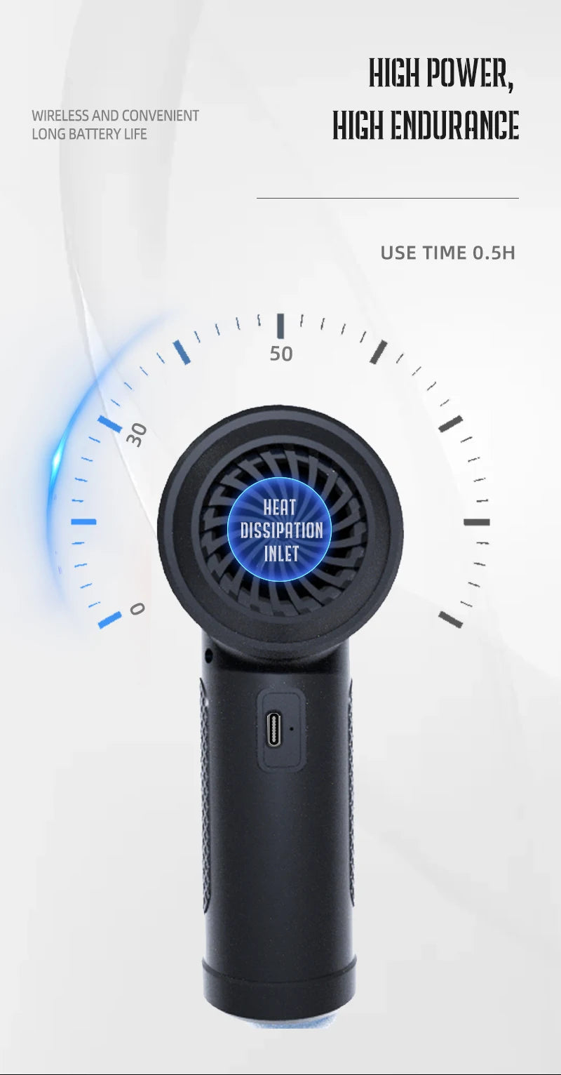 Cordless Air Duster – 51000RPM Compressed Air Blower with LED for PC & Keyboard
