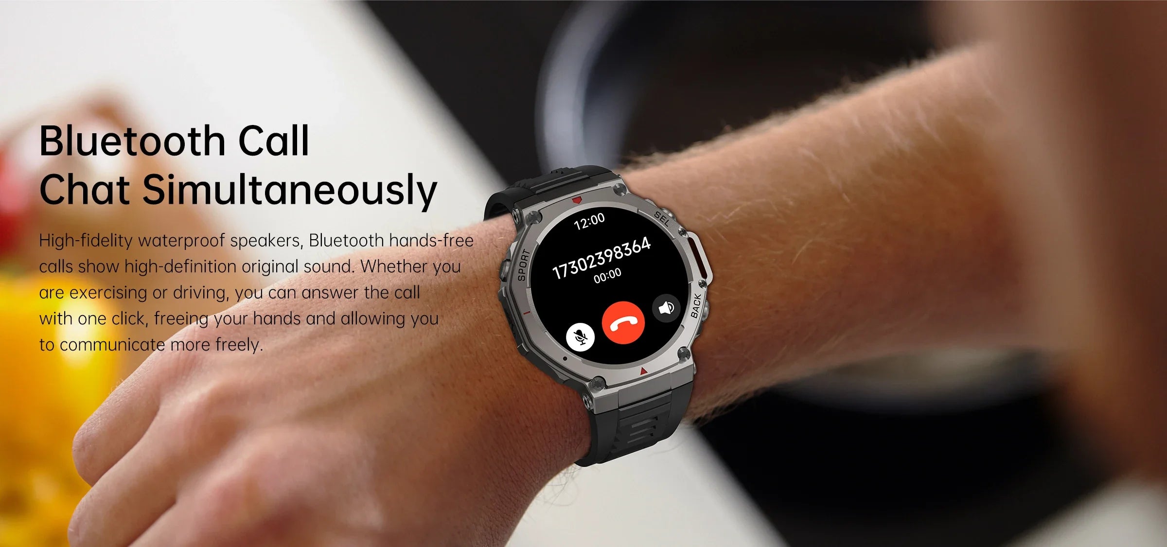 2025 GPS Smartwatch – AMOLED, Compass, Altimeter, 60-Day Battery, Bluetooth Call